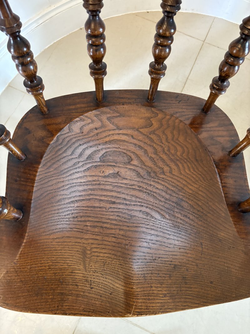 Fantastic Quality Large Pair Of Antique Victorian Smokers Bow Armchairs - Image 7